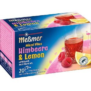 Meßmer Miami Vibes “Himbeere & Lemon” Tee, 20 Teebeutel um 1,48 € statt 2,99 €