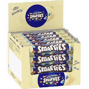 20x Nestlé SMARTIES White Chocolate Riesenrolle 120g um 28,30 € statt 38,85 €