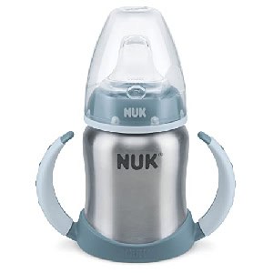 NUK Learner Cup Edelstahl Trinklernflasche blau, 125ml um 8,52 € statt 13,86 €