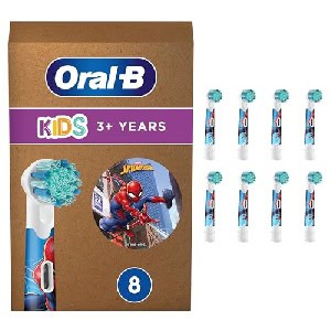 Oral-B Kids Spiderman Kinder-Ersatzbürste, 8 Stück um 19,69 € statt 26,50 €