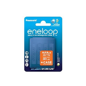 Panasonic eneloop (Gen 5) Micro AAA NiMH 800mAh, 4er-Pack mit Schutzbox um 9,49 € statt 17,50 €