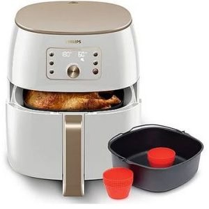 Philips HD9870/20 Premium Airfryer XXL (1,4kg, 7,3 l, 2.225 Watt, Weiß) um 199 € statt 253,87 €