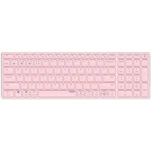 Rapoo E9700M Multi-mode Wireless Ultra-slim Tastatur rosa, USB/Bluetooth um 27 € statt 48,36 €