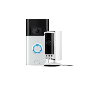 Ring Akku-Videotürklingel (Video Doorbell) + Innenkamera (Indoor Camera 2. Gen.) um 70,58 € statt 142,81 €