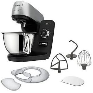 Tefal QB9008 Coach Küchenmaschine schwarz (Rührschüsselkapazität: 5,5 l, 1200 Watt) um 249 € statt 499,99 €