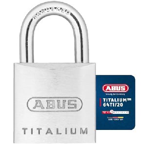 2x ABUS 64TI/20 Vorhängeschloss Titalium um 4,74 € statt 9,69 €