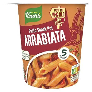 Knorr Pasta Snack Arrabiata leckere Instant Nudeln 66g um 1,23 € statt 1,99 €