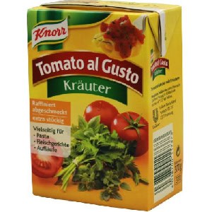 Knorr Tomato al Gusto Kräuter Soße 370g um 1,55 € statt 1,93 €