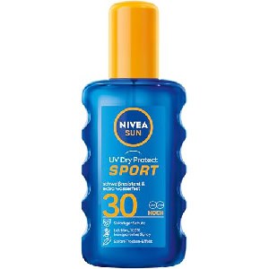 Nivea Sun Schutz & Frische transparentes Sonnenschutz Spray LSF30, 200ml um 4,80 € statt 17,45 €