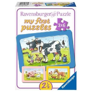 Ravensburger “Gute Tierfreunde” Puzzle (3 x 6 Teile) um 8,06 € statt 11,99 €