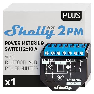 Shelly Plus 2PM | Wlan & Bluetooth 2 Kanäle Smart Relais Schalter mit Strommessfunktion um 19,56 € statt 25,90 €