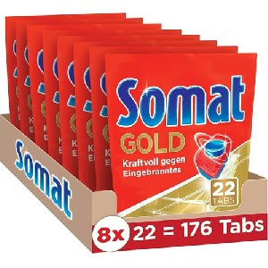 Somat Gold Spülmaschinen Tabs (176 Stück) um 22,30 € statt 36,93 €