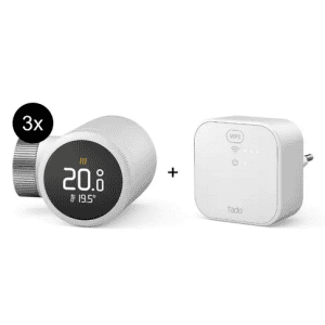 tado° Starter Kit – 3x Smartes Heizkörper-Thermostat X + Bridge um 169,95 € statt 248,98 €