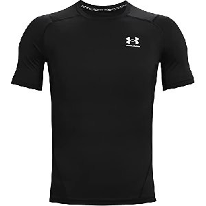 Under Armour HeatGear Armour Herren Shirt kurzarm schwarz/weiß um 12,05 € statt 21,51 €