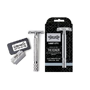 Wilkinson Sword Premium Rasierhobel aus Edelstahl | Rasierer + 5 Rasierklingen um 10,03 € statt 17,84 €