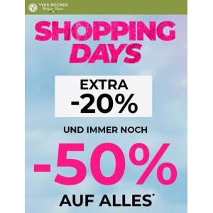 Yves Rocher – 50% Rabatt auf vieles + 20% Extra-Rabatt + GRATIS Geschenke