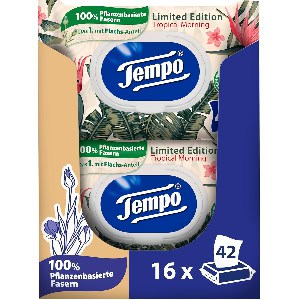 16x Tempo Feuchtes Toilettenpapier Mein Verwöhnmoment Limited Edition, 42 Feuchttücher um 18,73 € statt 28,21 €