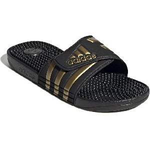 adidas Unisex Adissage Slides core black/gold metallic um 15,13 € statt 26,48 €