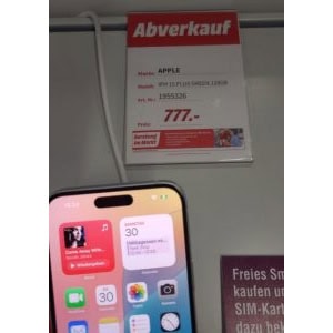 Apple iPhone 15 Plus 128GB grün (MediaMarkt Millenium City) um 777 € statt 896,80 €