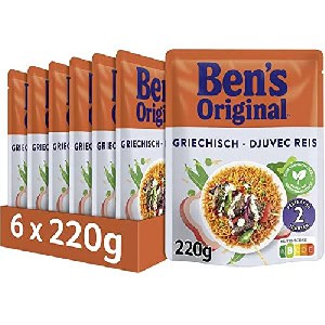 6x BEN’S ORIGINAL “Grichisch” Express Reis 220g um 6,71 € statt 14,34 €