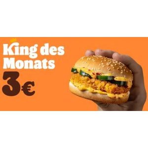 Burger King – King des Monats November: Hot Crispy Chicken um 3 €