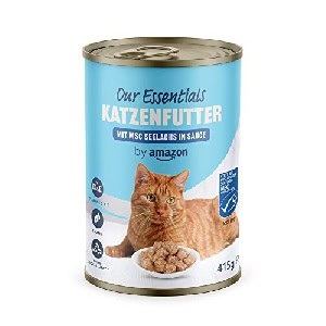 4x by Amazon Katzen Nassfutter Häppchen, Seelachs in Sauce 415g um 2,20 € statt 2,72 €