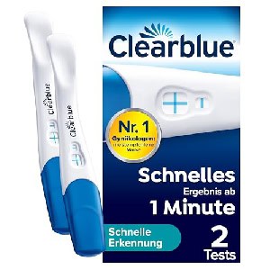 Clearblue Schwangerschaftstest Schnelle Erkennung, 2er Packung um 9,57 € statt 13,44 €