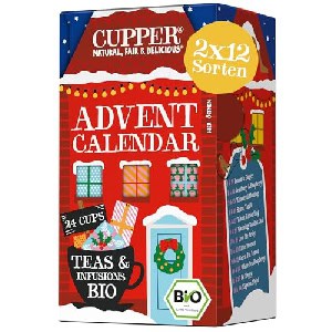 Cupper Bio Tee Adventkalender 2024 um 3,35 € statt 4,32 €