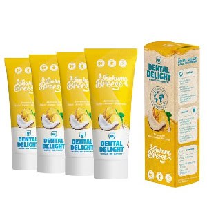 4x DENTAL DELIGHT Bahama Breeze “Ananas-Kokos” fruchtige Zahnpasta 75ml um 6,60 € statt 12,45 €