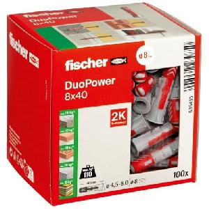 fischer Universaldübel DuoPower 8×40, 100er-Pack um 5,62 € statt 7,89 €