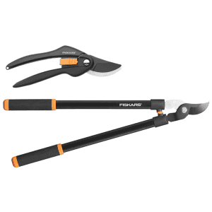 Fiskars P26 SingleStep Bypass-Gartenschere & L11 Bypass-Astschere um 19,95 € statt 39,98 €