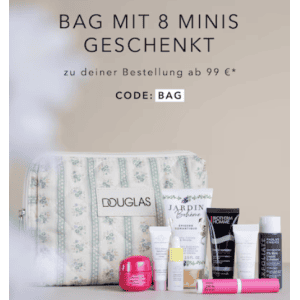 Gratis Bag mit 7 Produkten ab 109 € Bestellwert bei Douglas