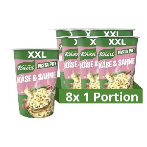 8x Knorr Big Pot “Käse & Sahne” Pasta Snack 92g um 9,79 € statt 16,63 €