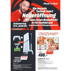 MediaMarkt Fürstenfeld Neueröffnung (ab 07.11. um 8 Uhr) – zB. PS 5 Slim 1TB + 2. Controller + FC25 um 477 € statt 641,83 €