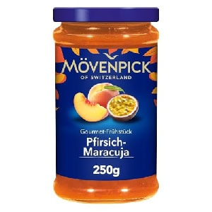 Mövenpick Gourmet-Frühstück Pfirsich-Maracuja Fruchtaufstrich 250g um 1,84 € statt 2,70 €