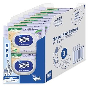 16x Tempo Feuchte Toilettentücher Natural Skin Balance, 42 Tücher um 18,73 € statt 26,40 €