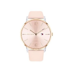 Tommy Hilfiger Damen-Analoguhr mit Quarzwerk, rosa um 67,55 € statt 109,73 €