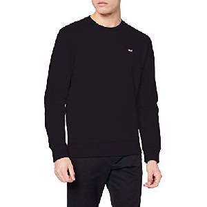 Tommy Jeans TJM REGULAR FLEECE C NECK Sweatshirt schwarz um 39,33 € statt 49,99 €