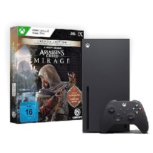 Xbox Series X + Assassins Creed Mirage Launch Edition Bundle um 465,21 € statt 514,37 €