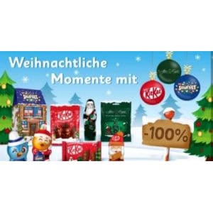 100% Cashback auf ein ausgewähltes Produkt von Kitkat, Smarties oder After Eight