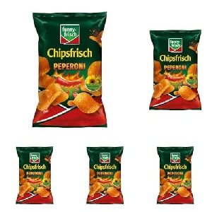 5x funny-frisch Chipsfrisch Peperoni Chips 150g um 6,20 € statt 9,75 €