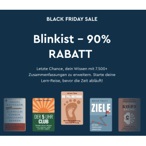 Blinkist Black Friday – Premium Abo um 8 € statt 79,99 €