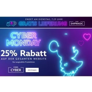 Disneystore Cyber Monday – 25% Rabatt ausgewählte Produkte + 10% Extra-Rabatt