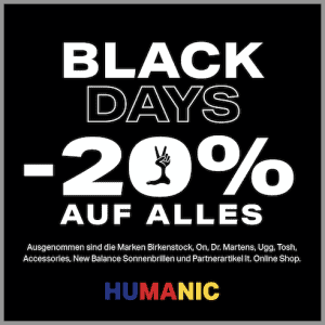 Humanic Black Friday – 20% Rabatt auf ALLES & gratis Versand