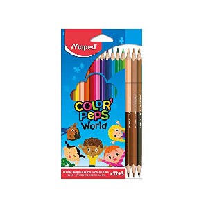 Maped – Buntstifte COLOR’PEPS WORLD, 15er Pack um 3,01 € statt 7,91 €