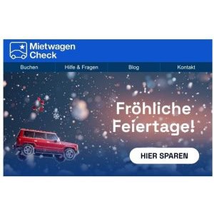 Mietwagen-Check – 13% Rabatt auf Mietwagenbuchungen (ab 100 € Mietpreis)