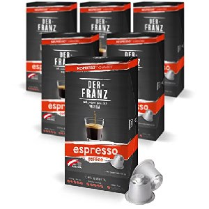 6x DER FRANZ “Espresso” Kaffee Kapseln, 10 Stück (Nespresso kompatibel) um 8,24 € statt 16,75 €