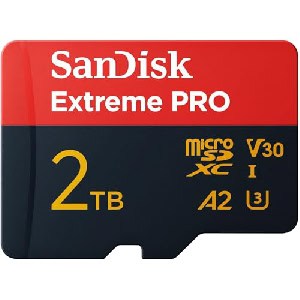 SanDisk Extreme PRO R250/W150 microSDXC 2TB Kit, UHS-I U3, A2, Class 10 um 216,80 € statt 287,28 €