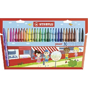 STABILO Filzstift power – 30er Pack – mit 30 verschiedenen Farben um 7,72 € statt 10,19 €