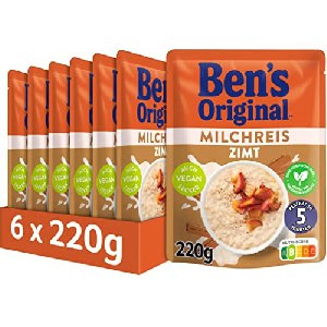 6x BEN’S ORIGINAL Express Milchreis Zimt 220g um 8,23 € statt 12,60 €